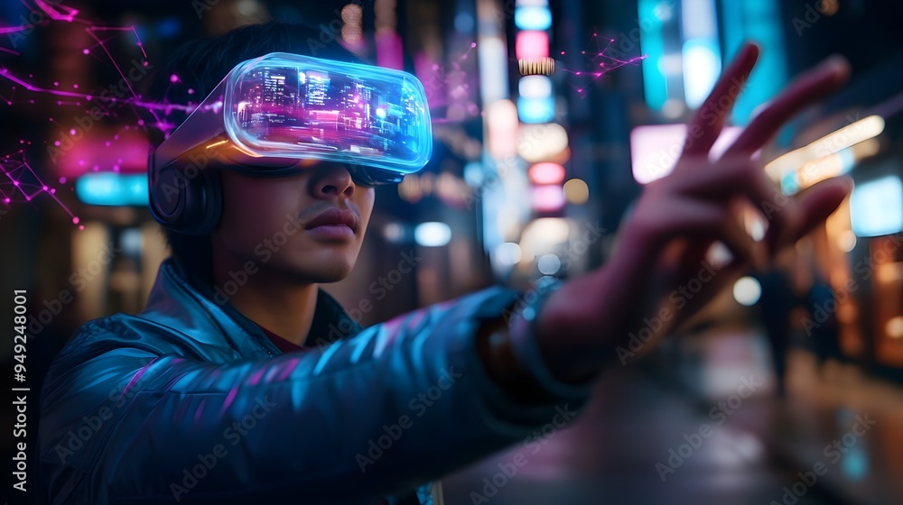 Cutting edge Augmented Reality Website Interaction in Futuristic Urban Setting with Holographic Elements Cutting edge Augmented Reality Website Interaction in Futuristic Urban Setting with Holographic Elements