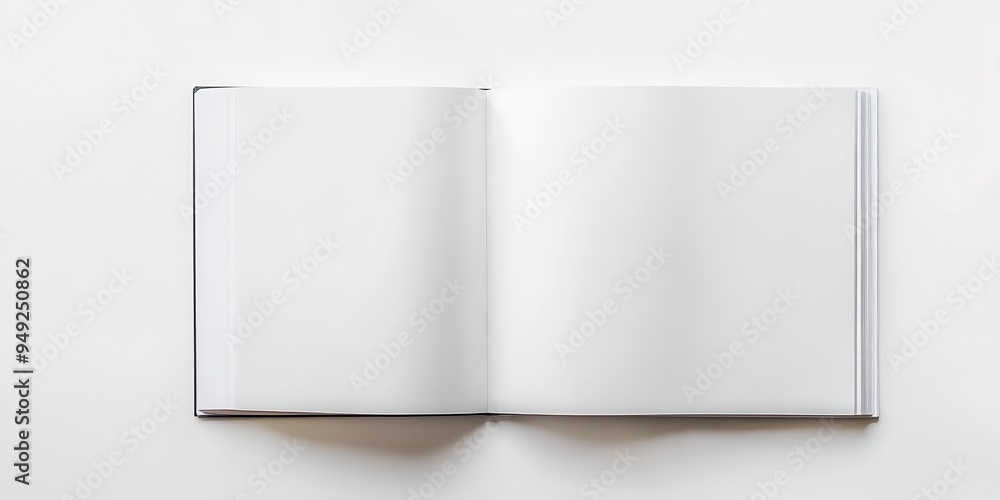 A white magazine mockup with copy space image set against a white background A white magazine mockup with copy space image set against a white background