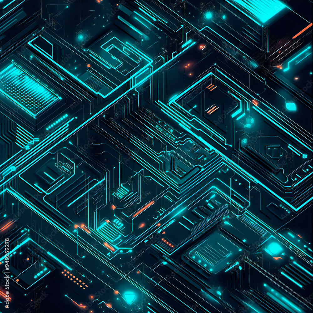 Fototapeta premium テクノロジーをイメージした背景