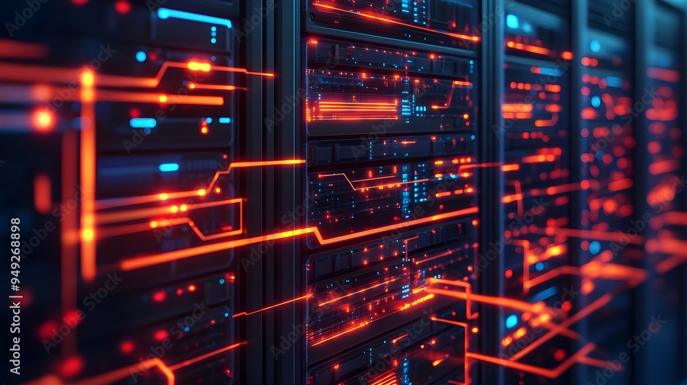 Server Room Data Center Network Technology Abstract Server Room Data Center Network Technology Abstract