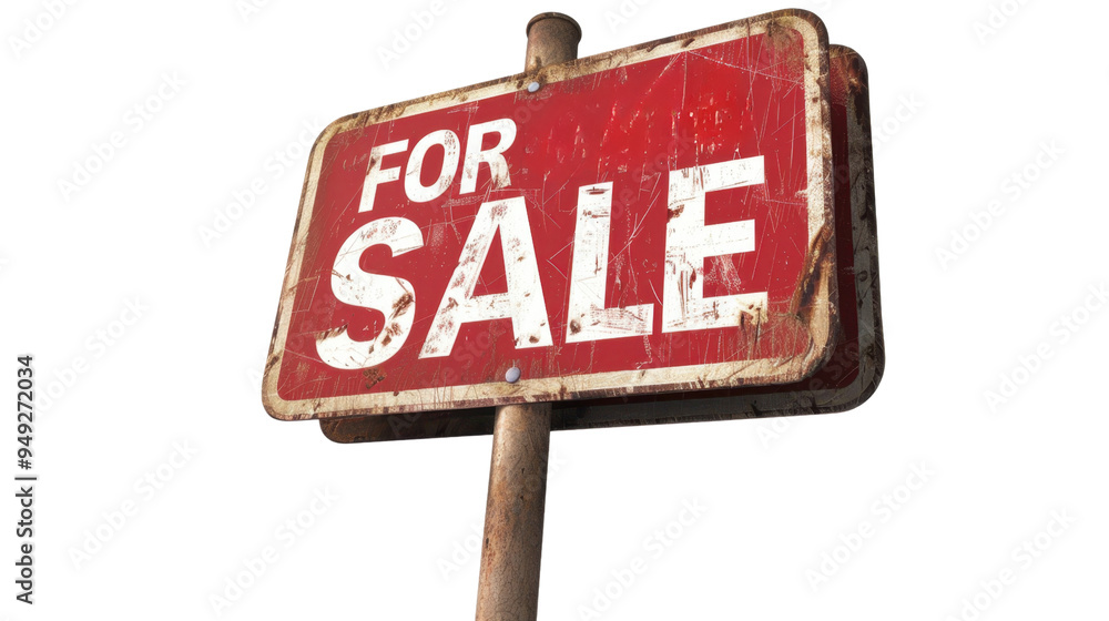 Home for sale real estate sign text banner isolated on white background Home for sale real estate sign text banner isolated on white background