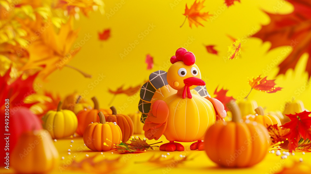 Thanksgiving images, animated world of cute turkeys..