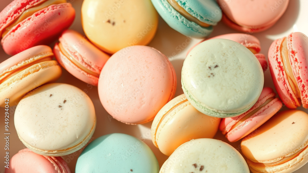 Fototapeta premium Colorful Macarons