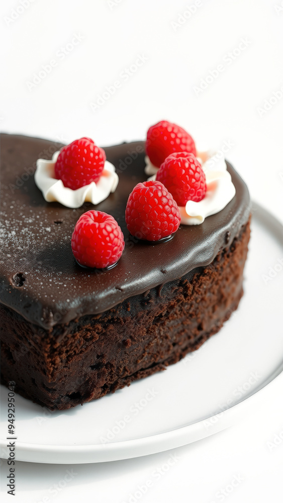 Chocolate Cake with Raspberries Chocolate Cake with Raspberries