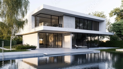 Modern Minimalist House with Swimming Pool