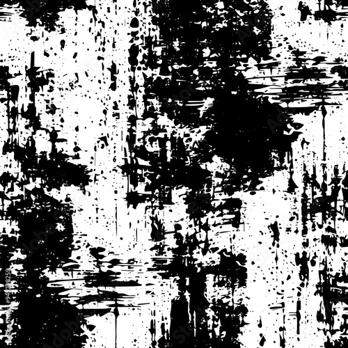 Abstract monochrome vintage black and white grunge background