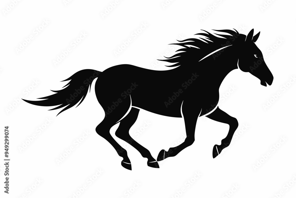 Horse Silhouette Svg, Horse Running vector Horse Silhouette Svg, Horse Running vector