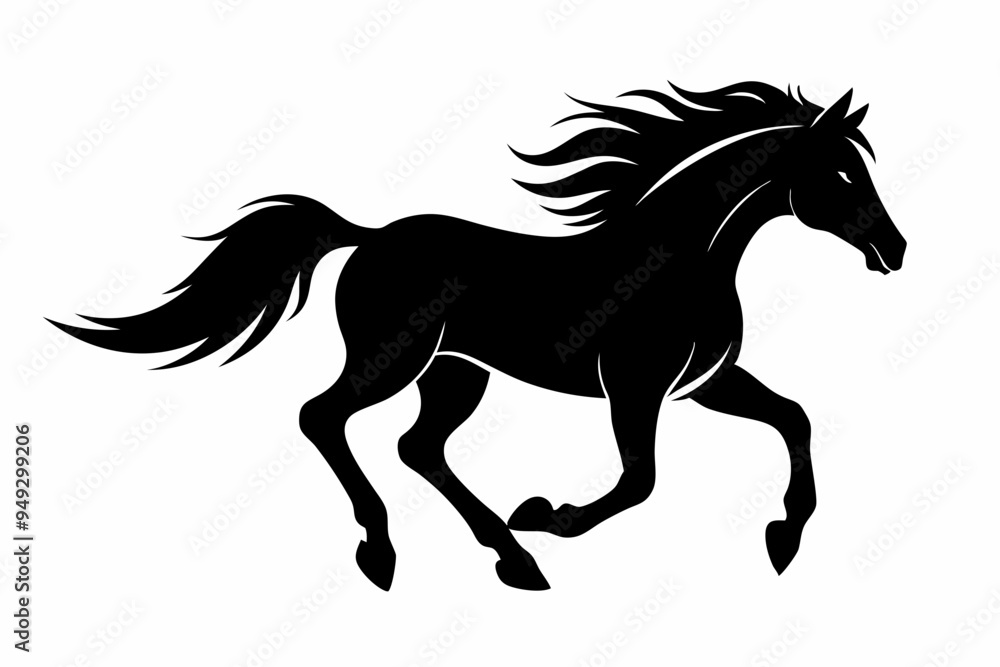 Horse Silhouette Svg, Horse Running vector Horse Silhouette Svg, Horse Running vector