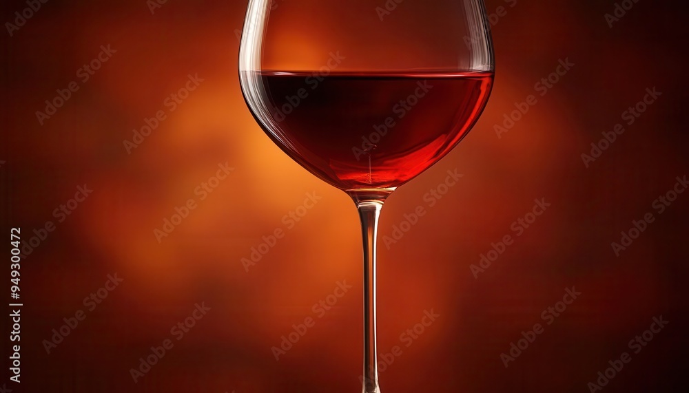 Wine glass with a long stem, filled with red wine, elegant style, soft lighting, close-up, high contrast, warm tones Wine glass with a long stem, filled with red wine, elegant style, soft lighting, close-up, high contrast, warm tones