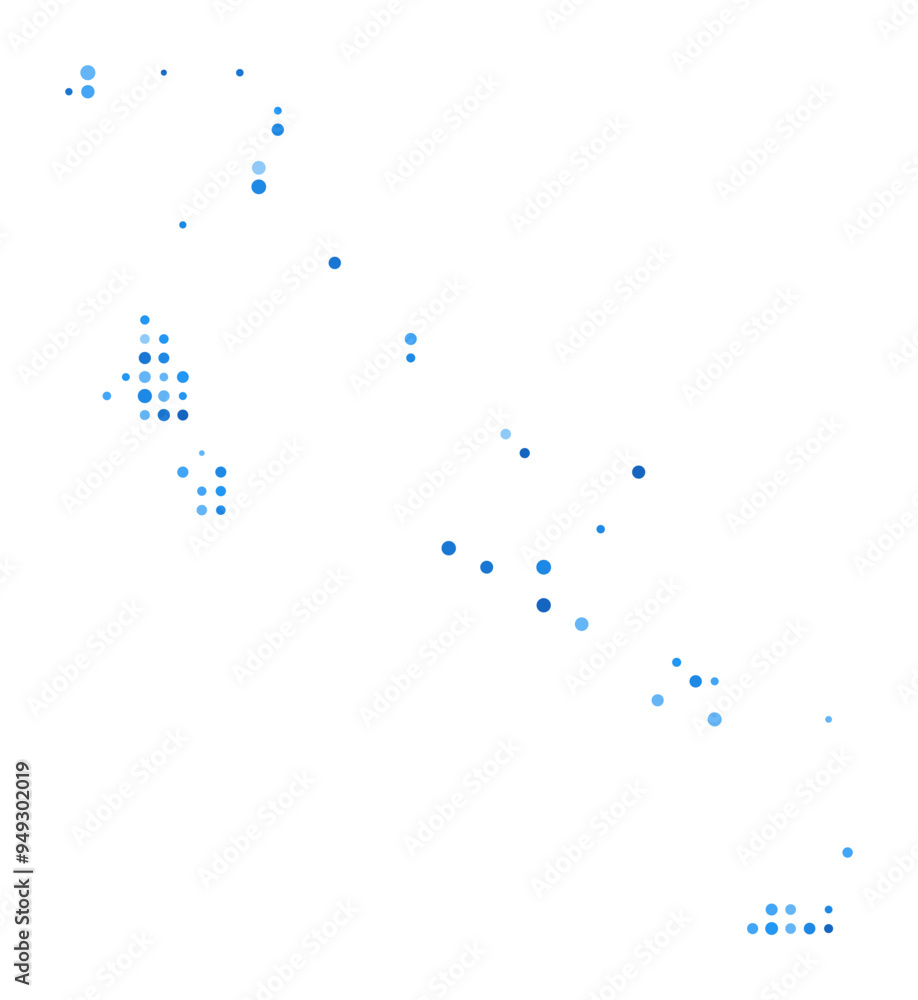 Bahamas dot map. Country digital style shape. Bahamas vector image. Country shape blue circular dots. Awesome vector illustration. Bahamas dot map. Country digital style shape. Bahamas vector image. Country shape blue circular dots. Awesome vector illustration.