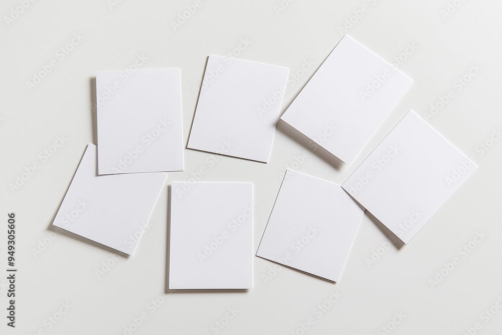 Blank note paper sticky notes on white background for business message, mockup Blank note paper sticky notes on white background for business message, mockup