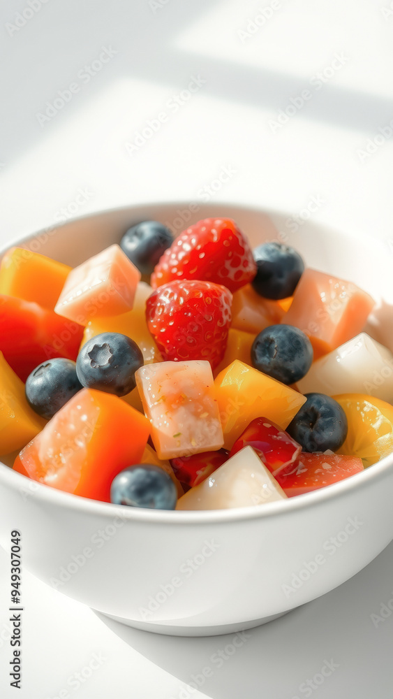 Fruit salad in a bowl Fruit salad in a bowl
