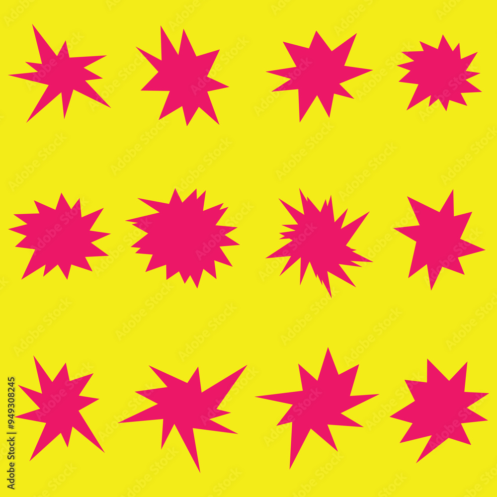 Set of Burst Border, startburst or cartoon effects explosion design element Set of Burst Border, startburst or cartoon effects explosion design element