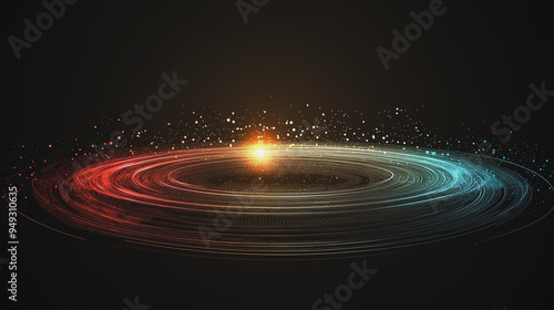 background Innovation network points Earth's surface wave background Abstract digital wave background information technology background The background is the background. gradient wave digital wave ban