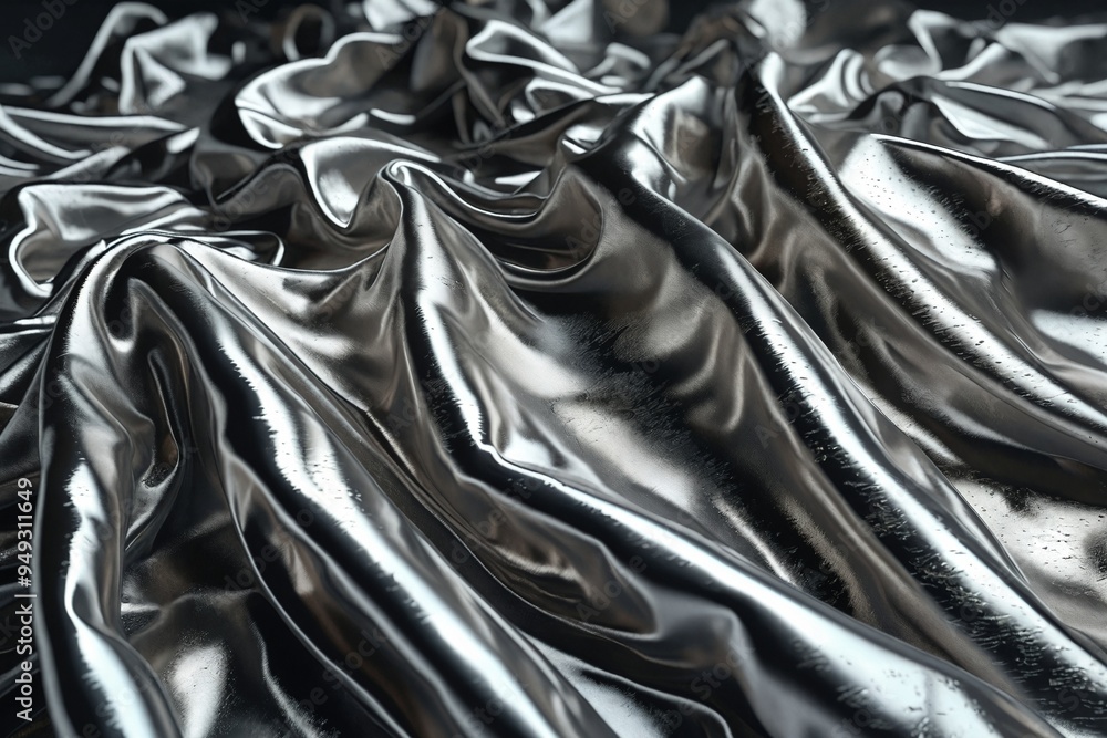 Fototapeta premium Metallic Fabric Drapery