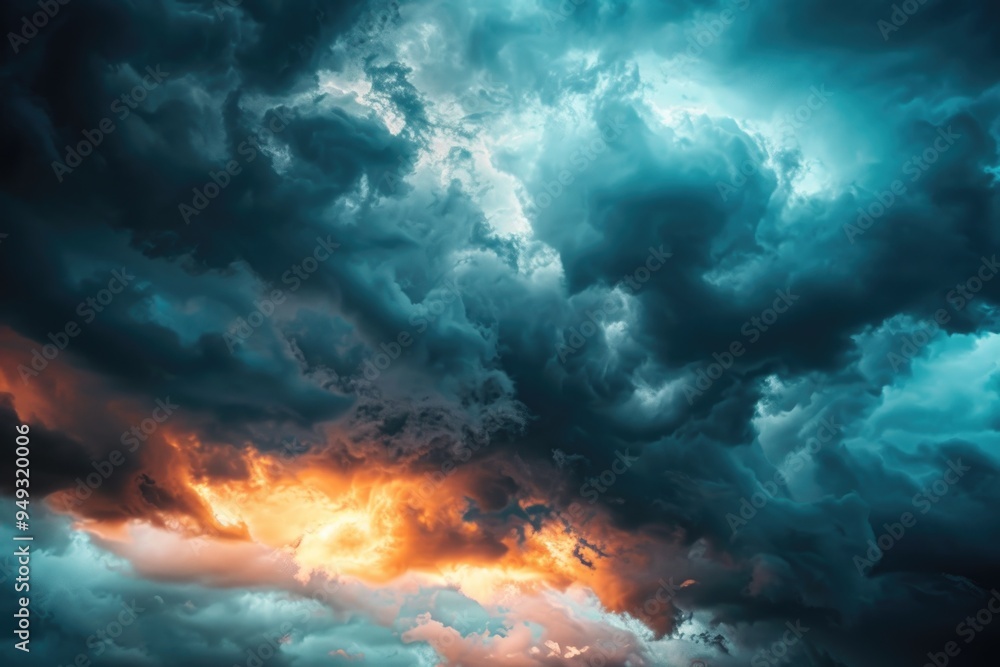 A massive cloud filled with dark clouds, ideal for use in weather or atmospheric scenes A massive cloud filled with dark clouds, ideal for use in weather or atmospheric scenes