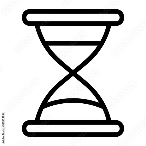 hourglass line icon