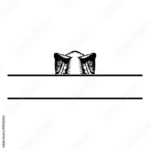 Peeking T-Rex