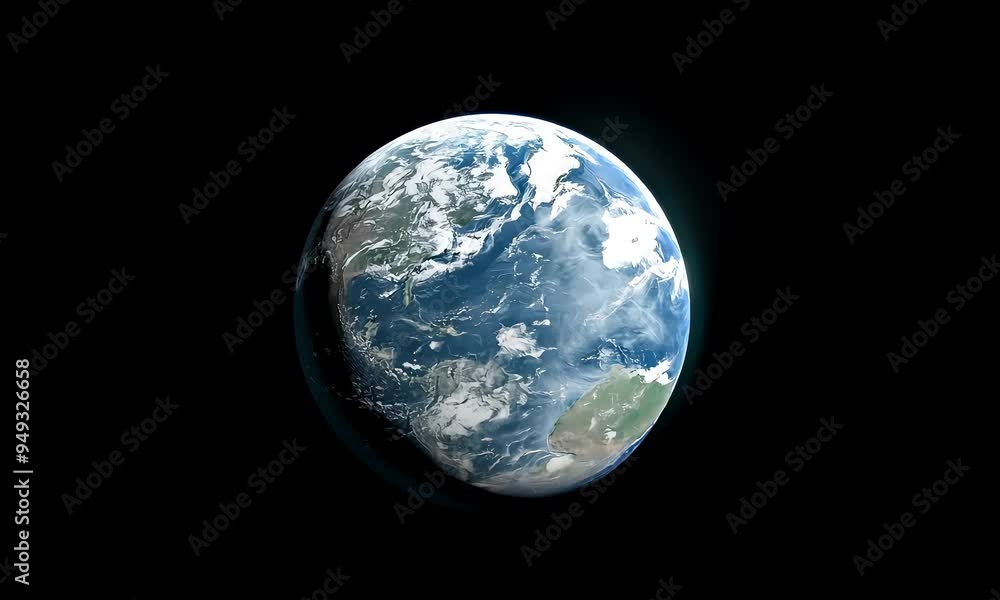 The planet Earth floats in the vast, dark expanse of space. The planet Earth floats in the vast, dark expanse of space.