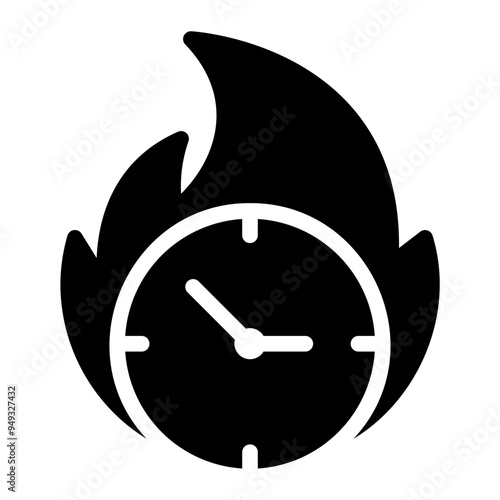 waste time glyph icon
