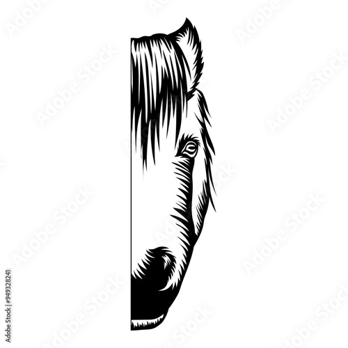 Pony Half Face