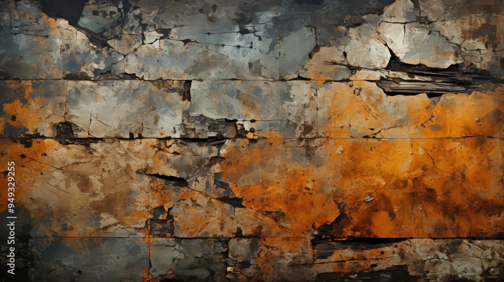 Rusty metal texture background design pattern long banner,AI Rusty metal texture background design pattern long banner,AI