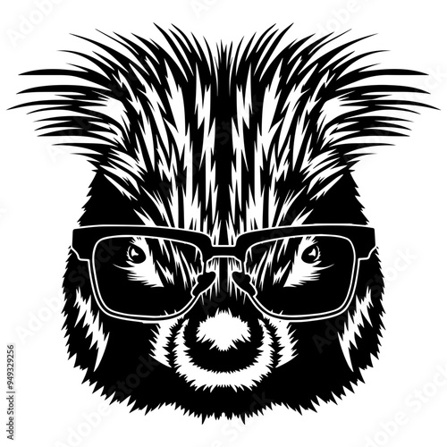Porcupine In Glasses