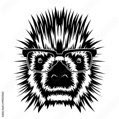 Porcupine In Glasses