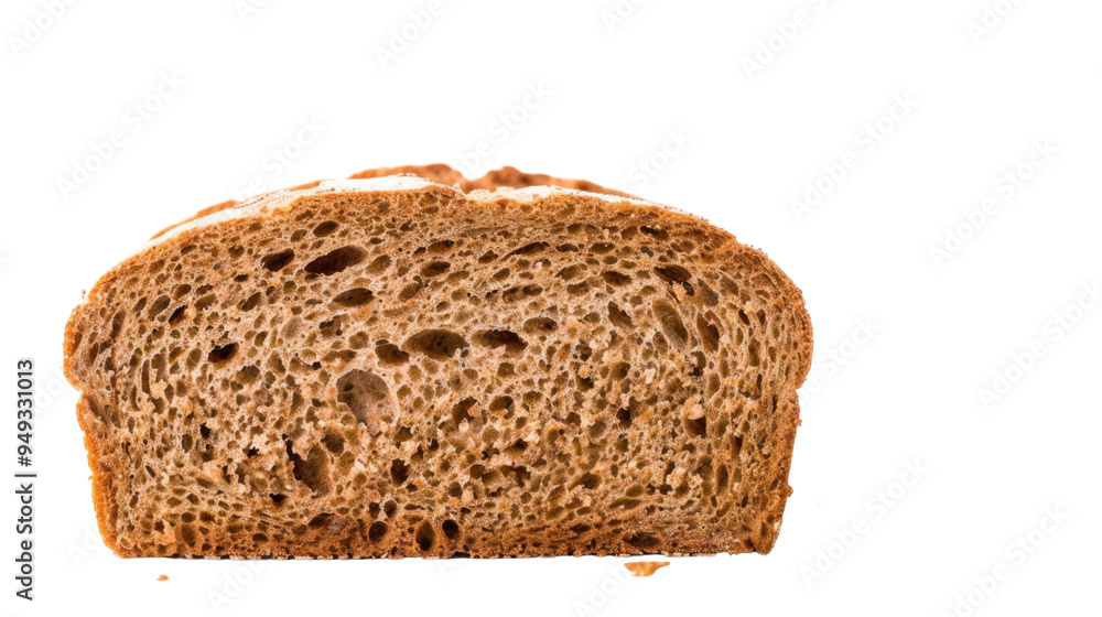 Slice of wheat bread isolated on white background Slice of wheat bread isolated on white background