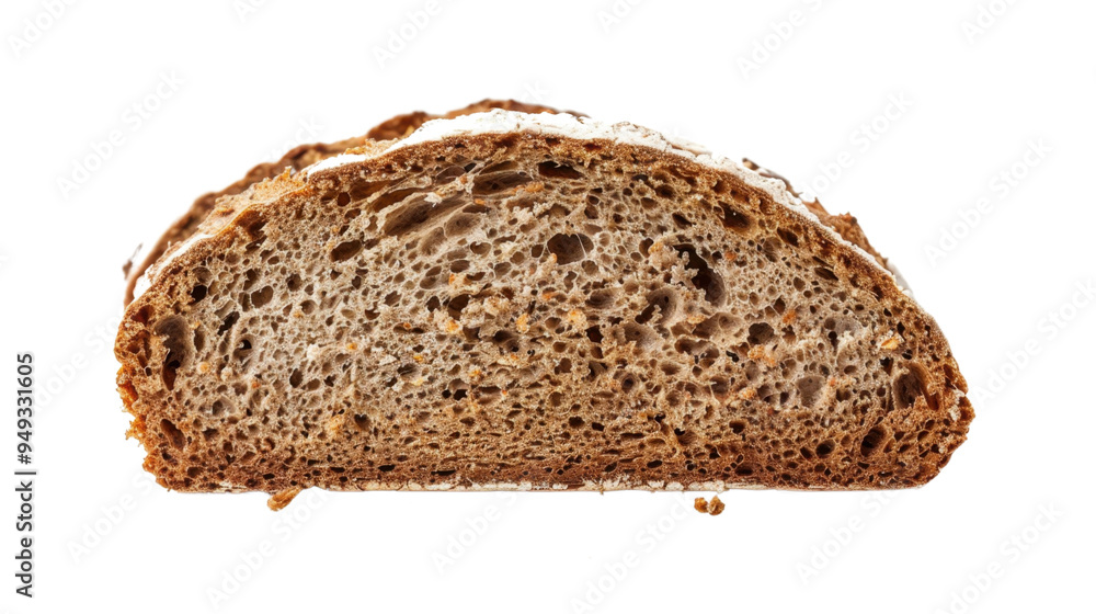 Slice of wheat bread isolated on white background Slice of wheat bread isolated on white background