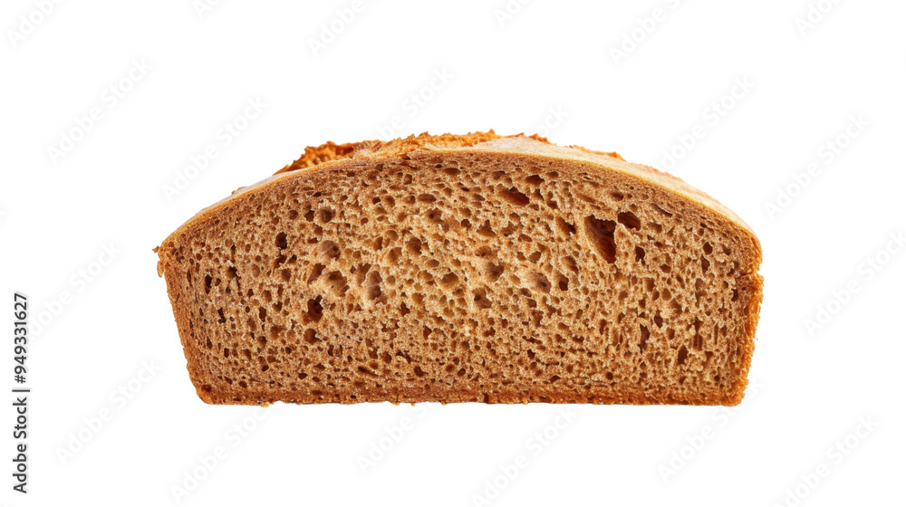 Slice of wheat bread isolated on white background Slice of wheat bread isolated on white background