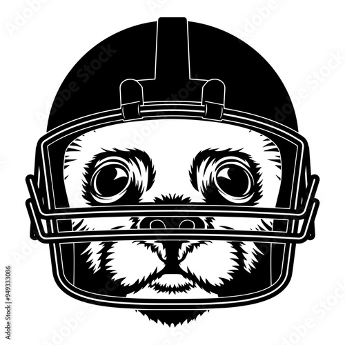 Seal In Football Helmet