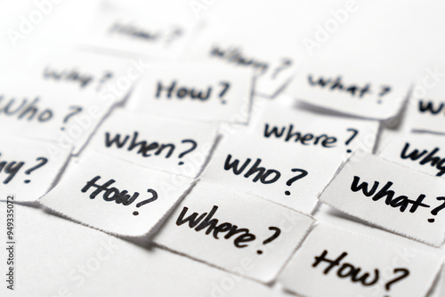 Foto The essential questions and answers section