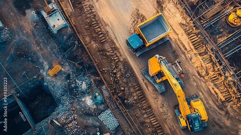 IoT Technology Enhancing Road Construction Efficiency and Productivity A photograph showcasing how Internet of Things technology is improving the workflow IoT Technology Enhancing Road Construction Efficiency and Productivity A photograph showcasing how Internet of Things technology is improving the workflow