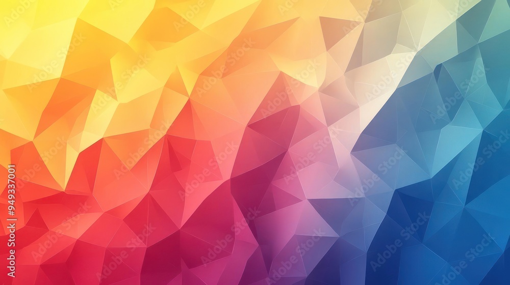 Fototapeta premium A vibrant digital art piece with a geometric pattern.