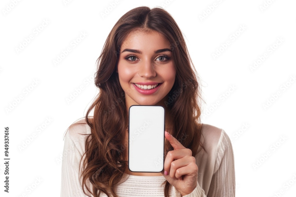 Portrait of a woman looking at her phone, Portrait of a woman looking at her phone,