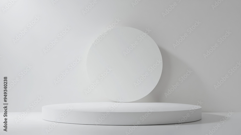 White Podium Minimalist. White Podium Minimalist.