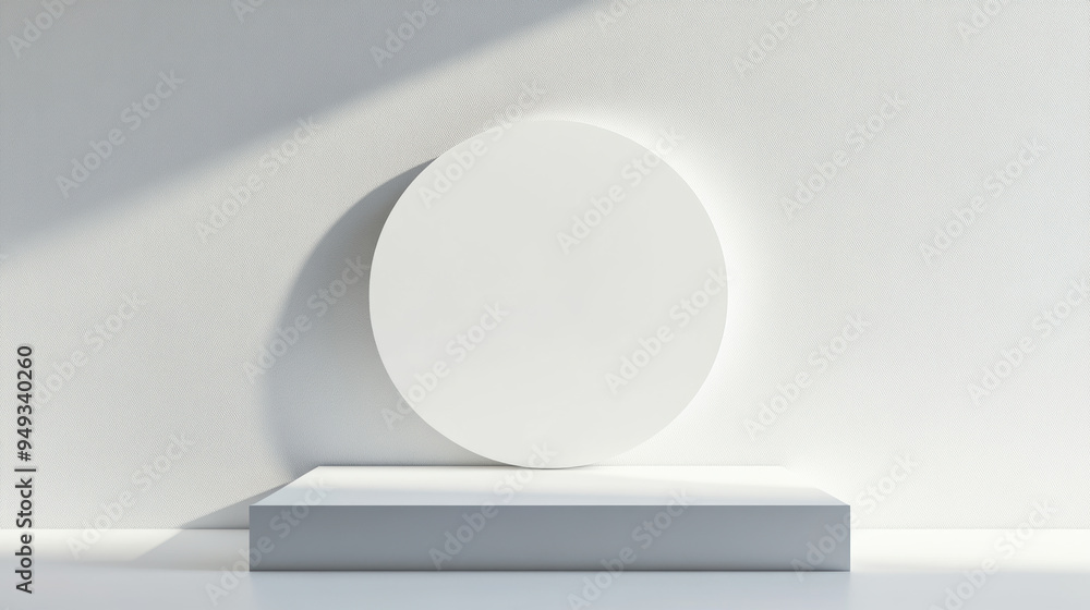 Fototapeta premium White Minimalist Platform.