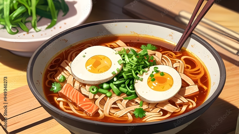 Ramen noodles soup cartoon anime Ramen noodles soup cartoon anime
