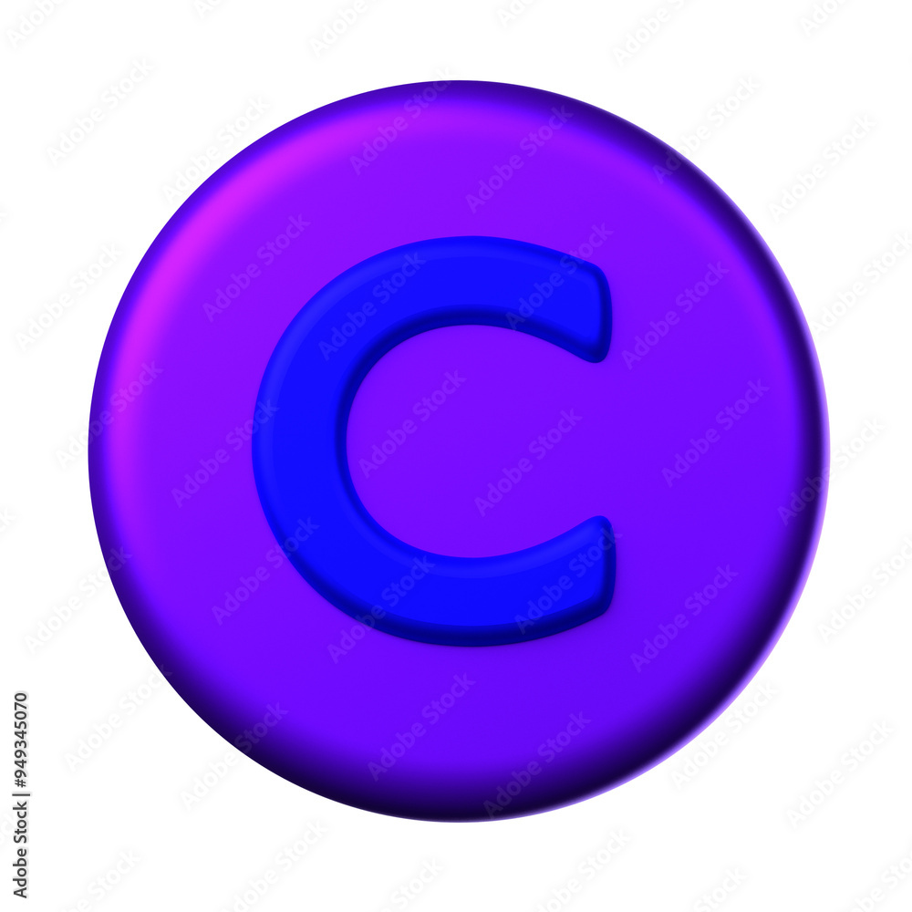 Copyright Sign icon isolated on the white background Copyright Sign icon isolated on the white background