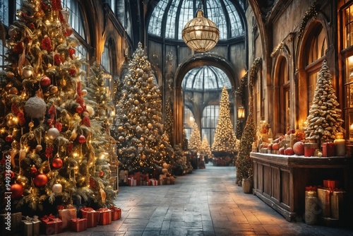 "Enchanted Christmas Hallway"