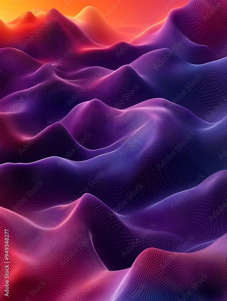 Abstract digital landscape with vibrant colors and a futuristic feel. Abstract digital landscape with vibrant colors and a futuristic feel.