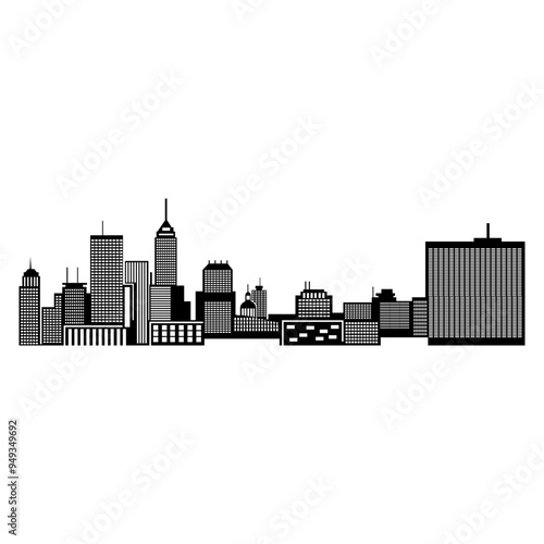 USA - Indianapolis Skyline