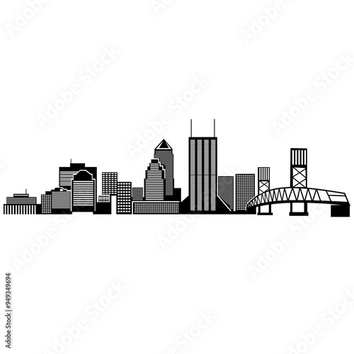 USA - Jacksonville Skyline