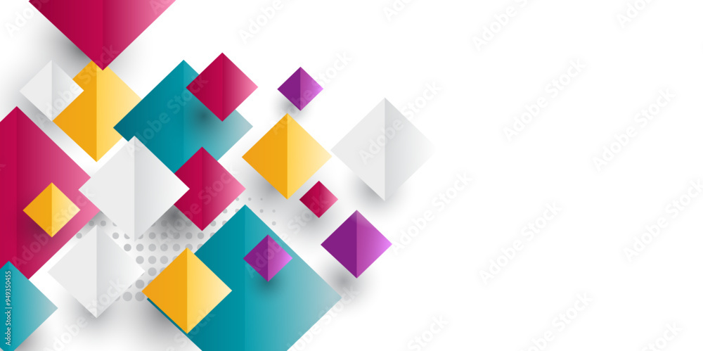 Abstract colorful rectangles 3D background.. Abstract colorful rectangles 3D background..