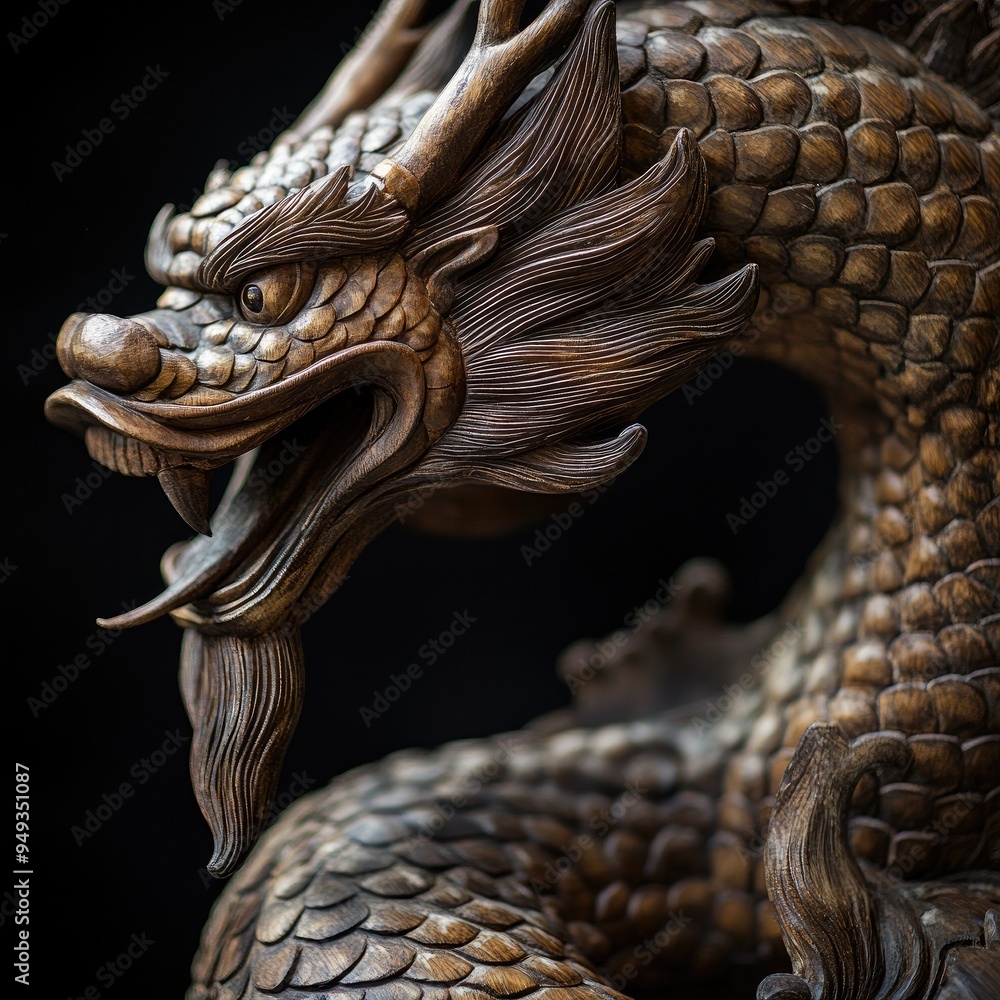 Intricate dragon sculpture showcasing detailed craftsmanship and an elaborate design, perfect for art and culture enthusiasts. Intricate dragon sculpture showcasing detailed craftsmanship and an elaborate design, perfect for art and culture enthusiasts.