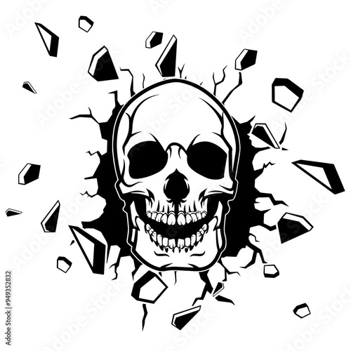 Wall Smashing  Skull