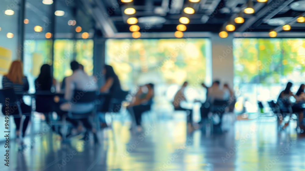 Fototapeta premium blur people in meeting room