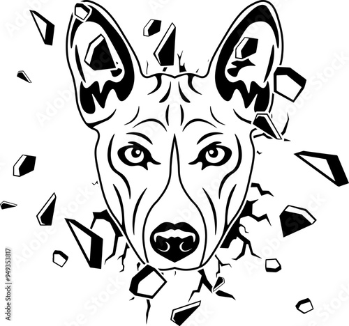 Wall Smashing Basenji