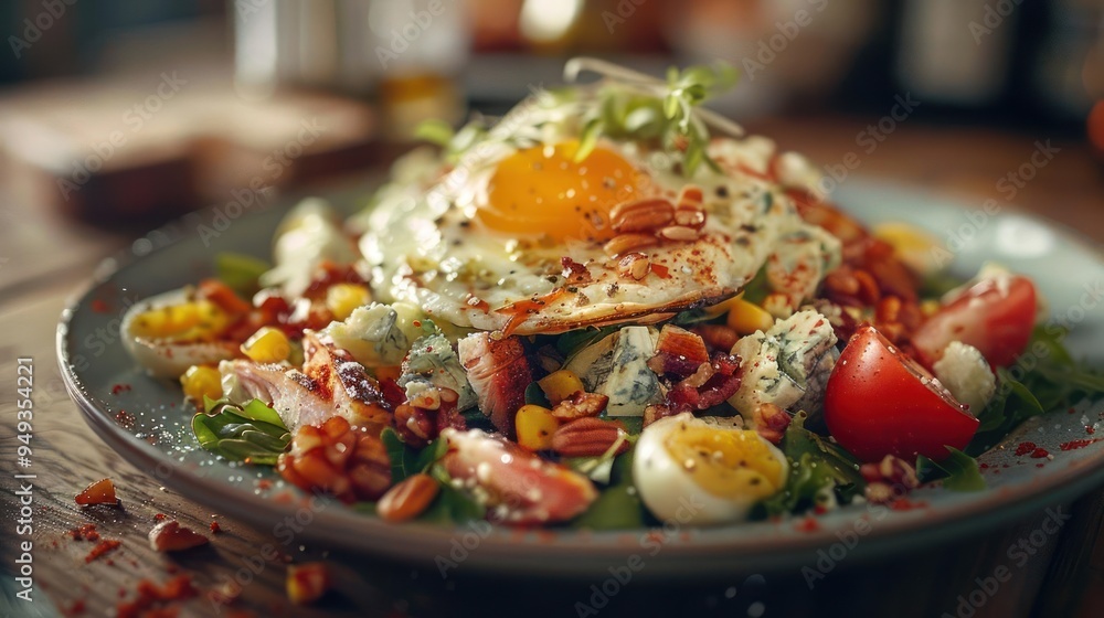 A delicious breakfast meal consisting of a fried egg on top of an open-faced avocado toast, A delicious breakfast meal consisting of a fried egg on top of an open-faced avocado toast,
